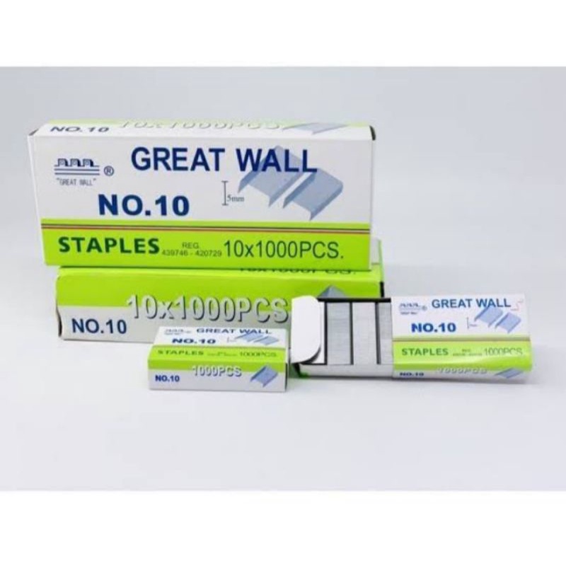 

Isi staples GREAT WALL NO.10 ISI 1000 pcs