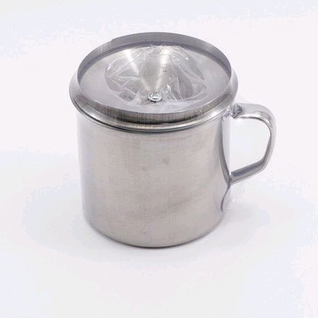 [BS] GELAS MUG 9CM TUTUP STAINLESS STEEL ANTI KABST TEH KOPI MUBSH CANGKIR BESI 9CM