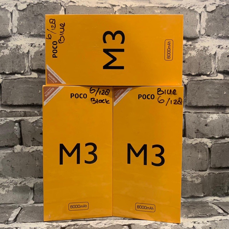 XIAOMI POCO M3 RAM 6 INTERNAL 128GB NEW GARANSI 1 TAHUN
