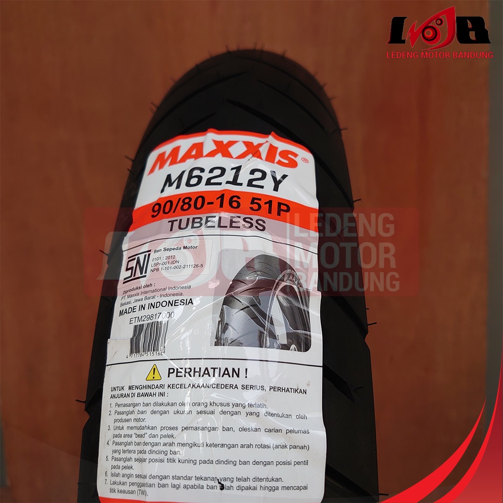 Maxxis M6212Y 90/80-16 Ban Luar Tubeless Motor Matic Nouvo Skywave