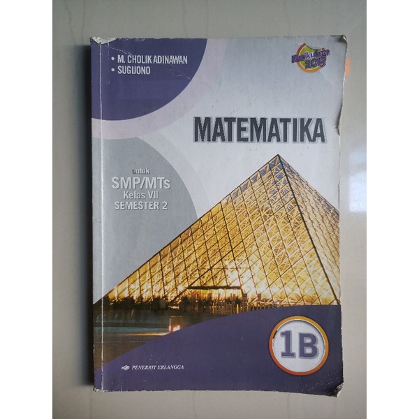 

Buku Matematika SMP Kelas 7 (1B) Kurikulum 2013 Penerbit Erlangga