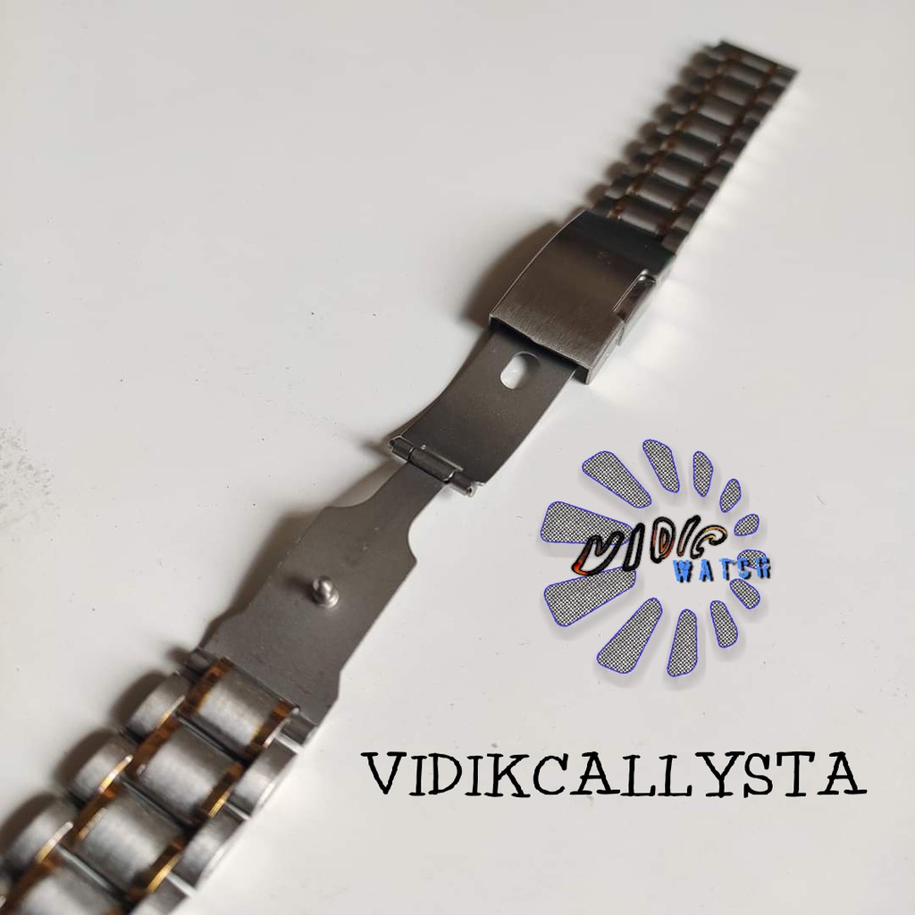 RANTAI JAM TANGAN STAINLESS STEEL SOLID 18MM KOMBINASI BAGUS 18 MM