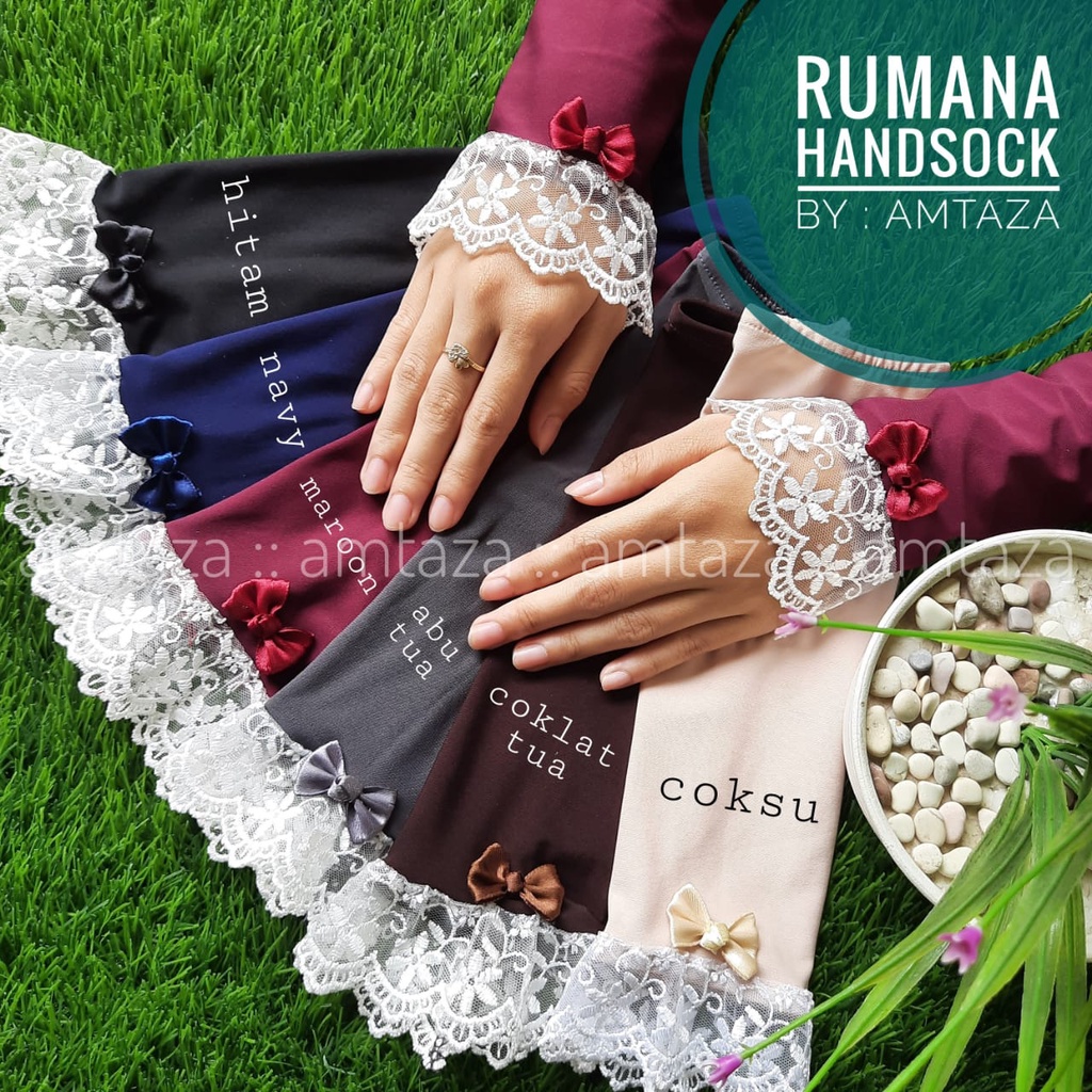 HANDSOCK RENDA BRUKAT PITA WALIMAH MEWAH CANTIK SYAR'I RUMANA AMTAZA
