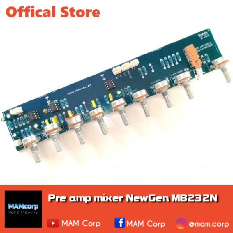 Pre amp + tone mixer MB232N - NewGen