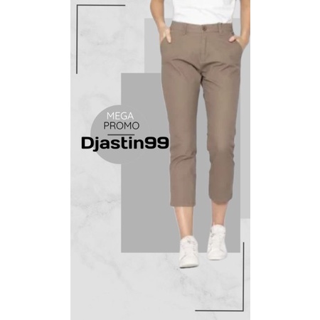 celana wanita casual kekinian 7/8 short woman ankle pants American drill