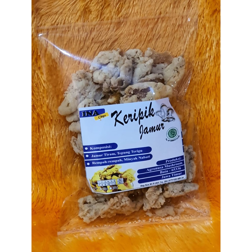 

KERIPIK SAYUR - Keripik Jamur (kemasan 100gr)