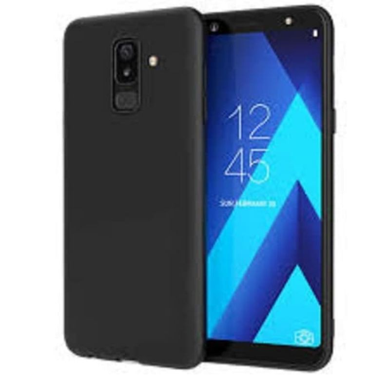Case Matte Samsung Galaxy A6 Plus / J8 2018 Casing Atau Kondom Softcase Blackmatte
