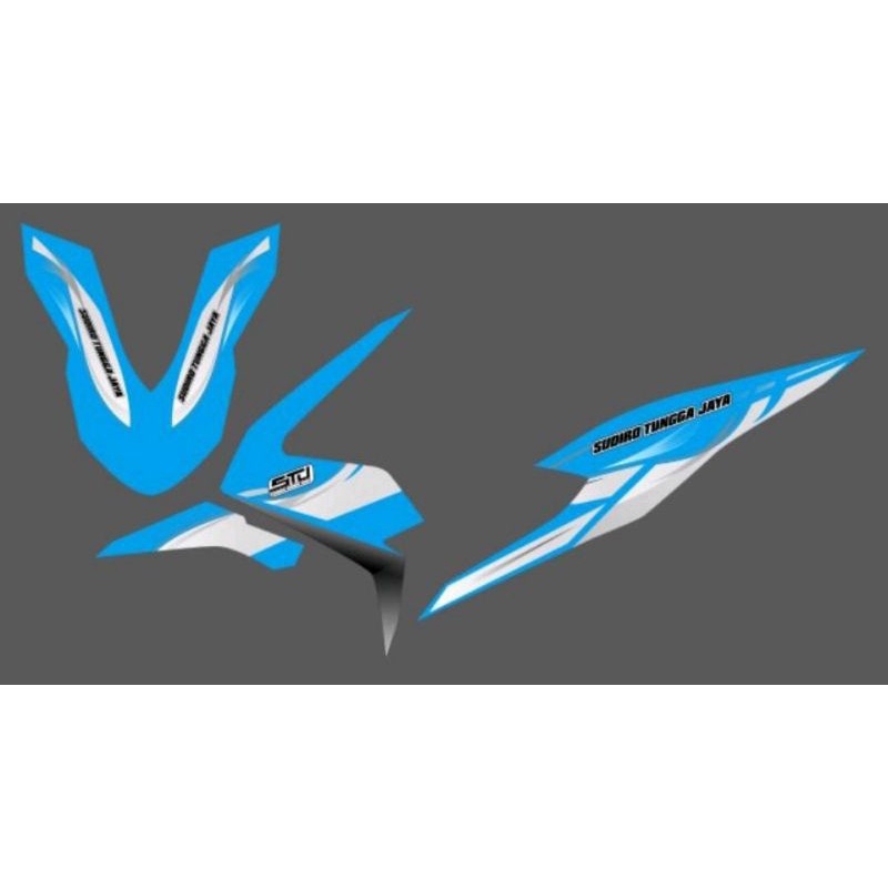 stiker striping beat new 2020 livery bus sudiro tungga jaya stj transparan custame