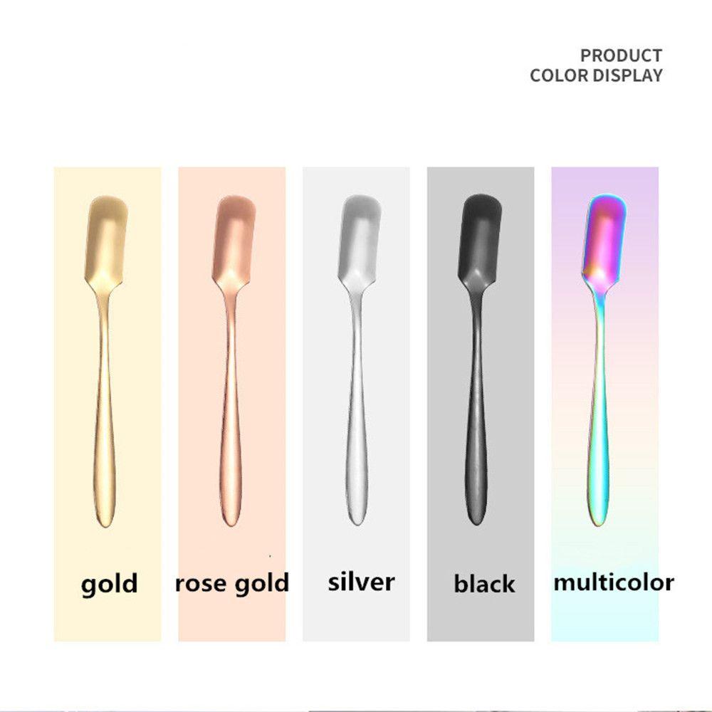 Chookyy Sendok Kopi Coffeeware Creative Square Dessert Spoon