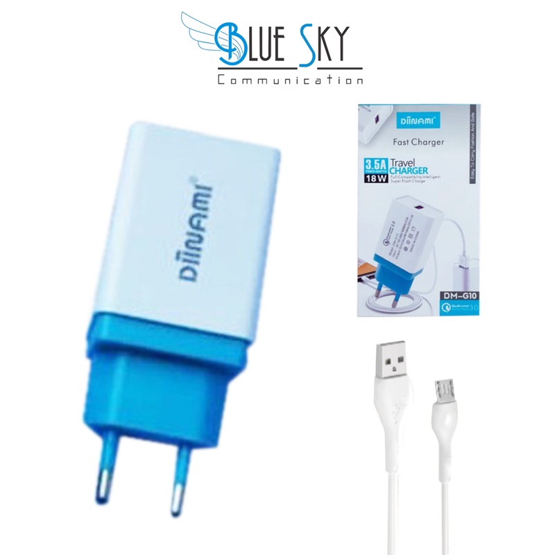 CHARGER DIINAMI DM-G10 QUALCOMM 3.0 3.5A 18W