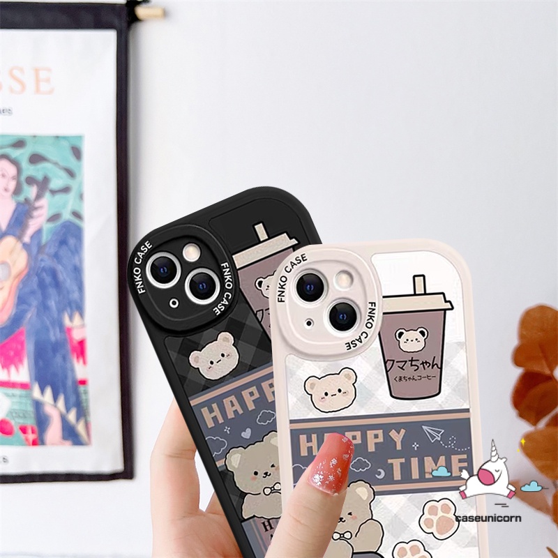Casing Kartun Xiaomi Redmi 9T 12C A1 9 9A 10k40s 10C 9C NFC POCO F4 X3 Pro M3 X3 NFC Redmi Note10 8 9 9s 10s 11 11s Pro 10pro Max Lucu Kreatif Air Mata Susu Lovely Bear Lembut Sarung