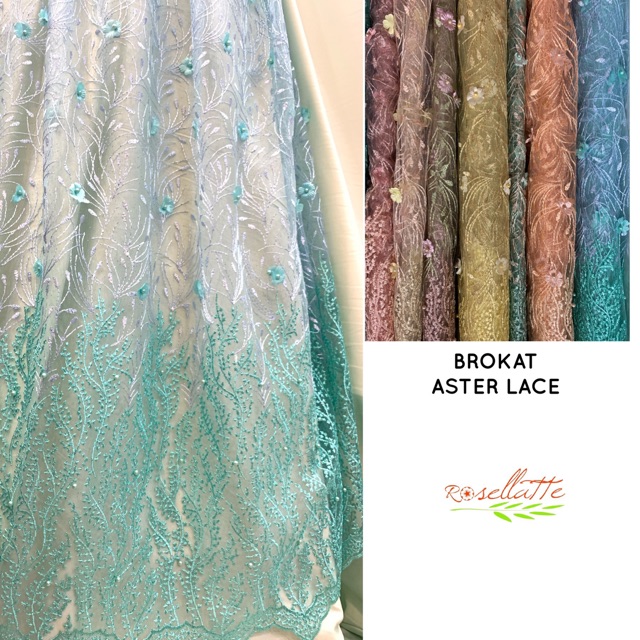 KAIN BROKAT ASTER LACE bunga 3D