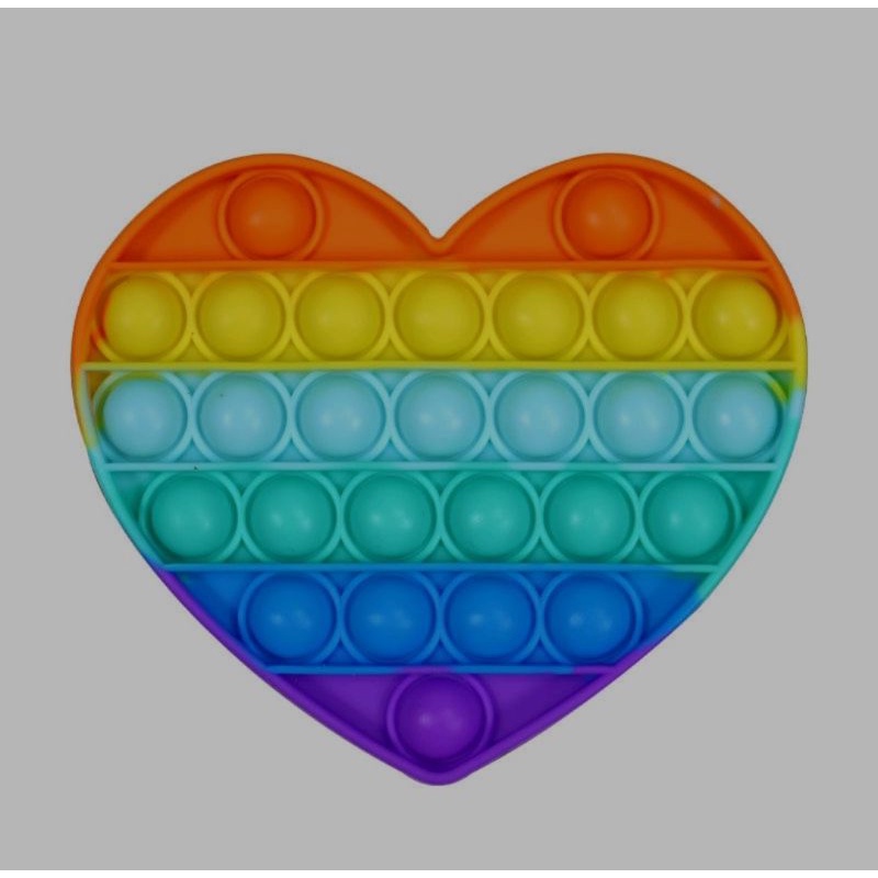 POP IT /POP IT JUMBO RAINBOW MURAH BANGET UKURAN BESAR 12 CM GRATIS ONGKIR-3.LOVE