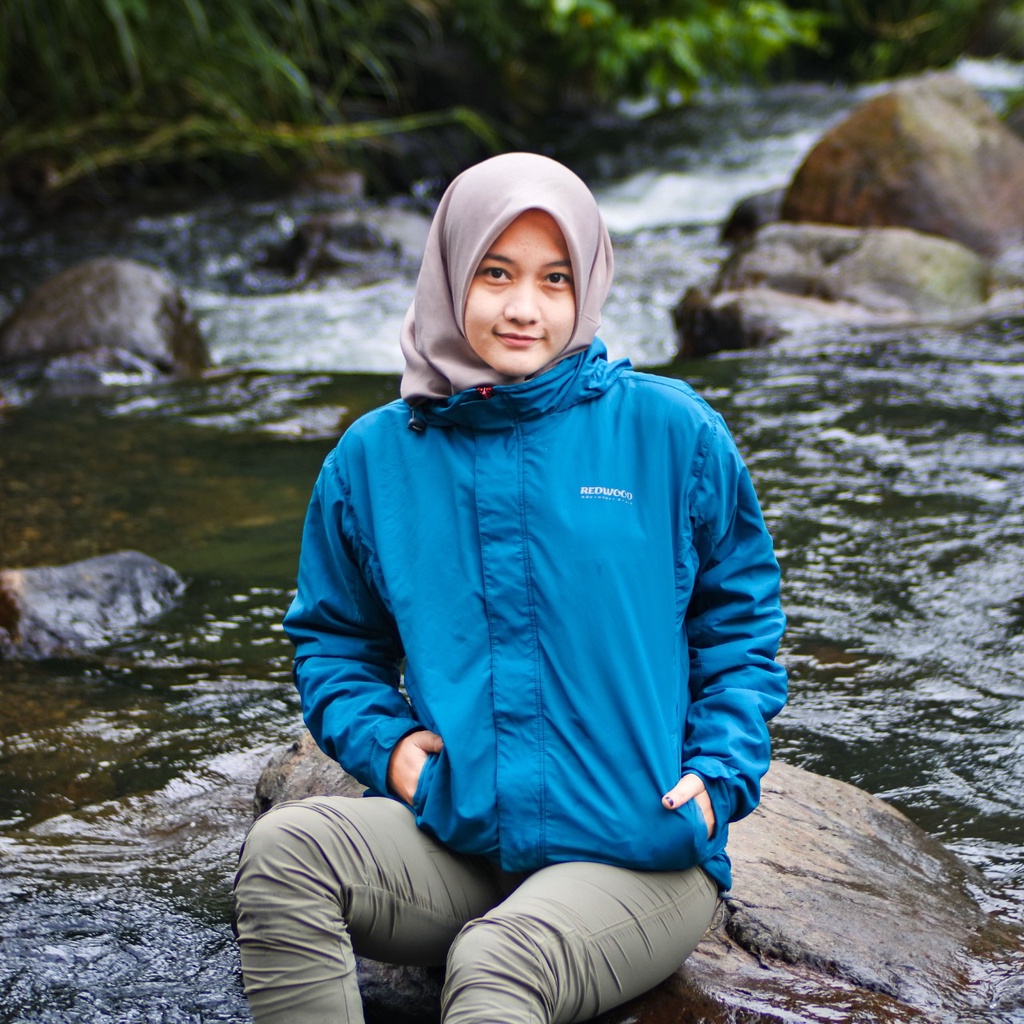REDWOOD Jaket Gunung Anti Air - Jaket Outdoor Waterproof Pria dan Wanita Original-Tosca