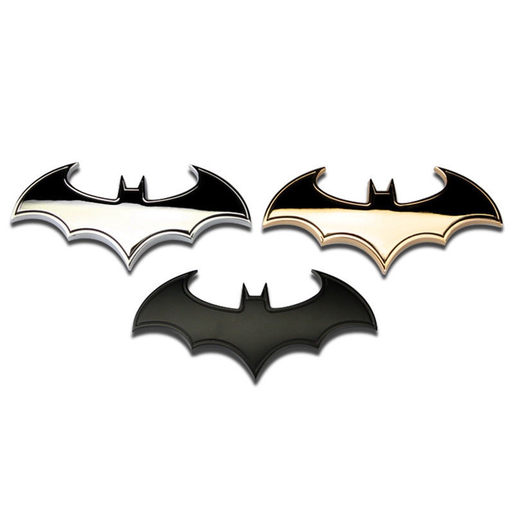 Top Stiker Emblem Logo Batman 3d Bahan Metal Untuk Mobil / Motor