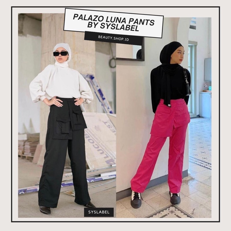 Luna Pocket Pants - HighWaist Pocket Pants - Celana Wanita - Celana Viral Best - Celana Jumbo