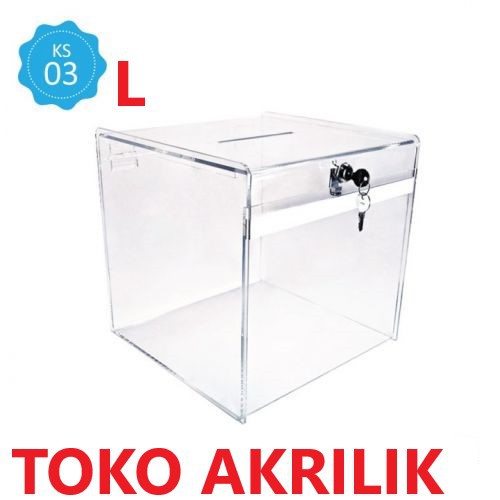 

Acrylic Kotak Saran Akrilik KS03L #BISAGOJEK