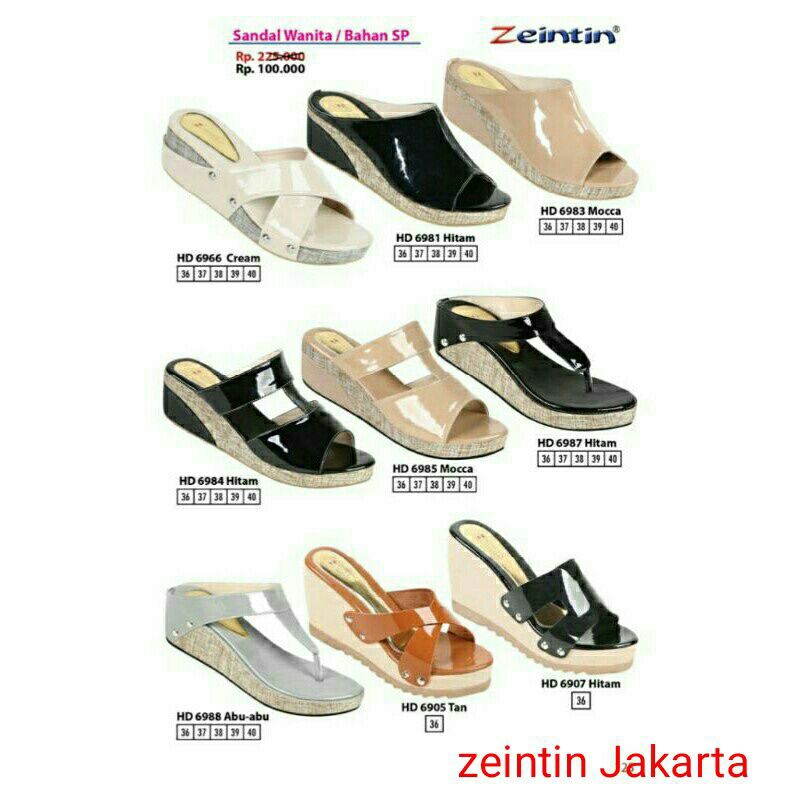 zeintin sandal kulit wanita