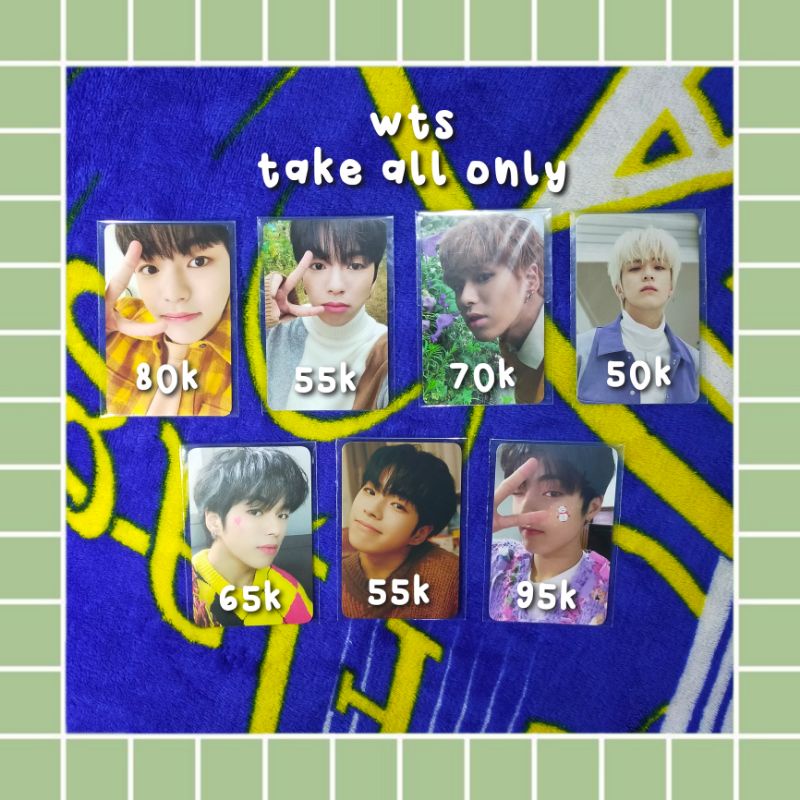 [Booked] PhotoCard Jaehyuk Haruto Asahi - PC Benefit Ktown Treasure Full Album, Selca FA Green Orang