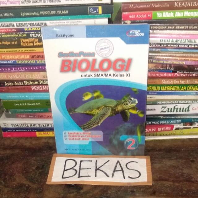 Buku SeribuPena Seribu Pena Soal Biologi Kelas 11 XI 2 II Penerbit Erlangga KTSP - Saktiyono