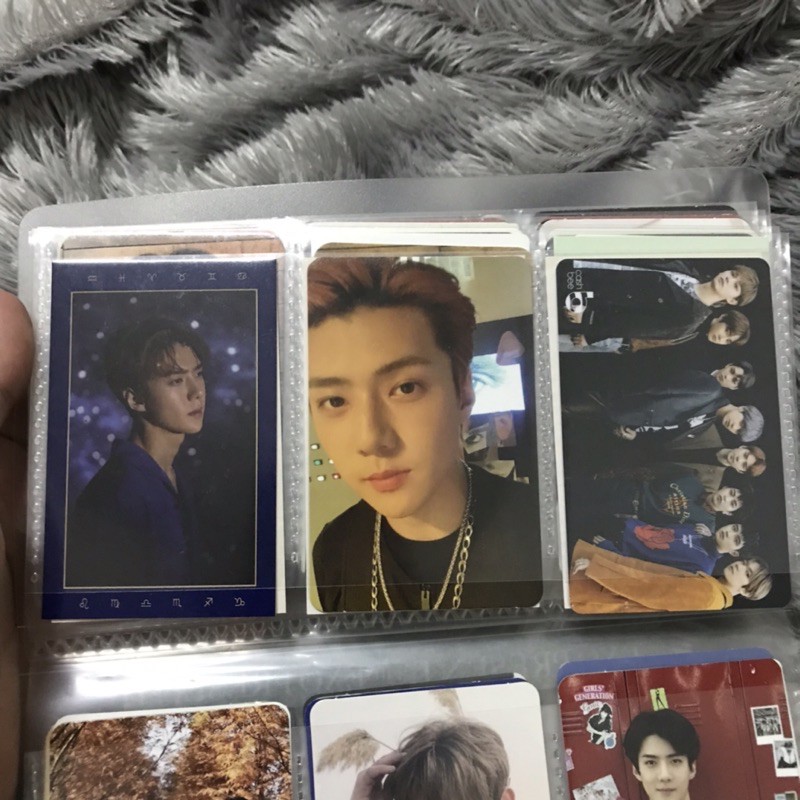 EXO photocard pc 1bv season greeting 2019 cashbee tempo wallet