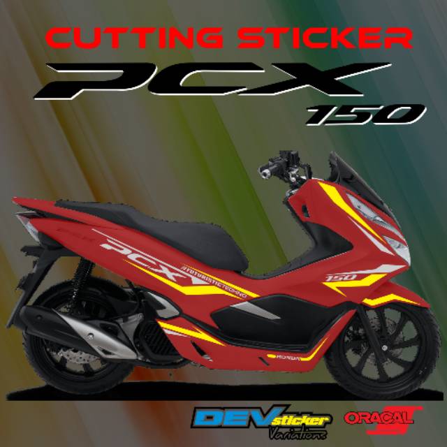 CUTTING STICKER PCX (Merah)