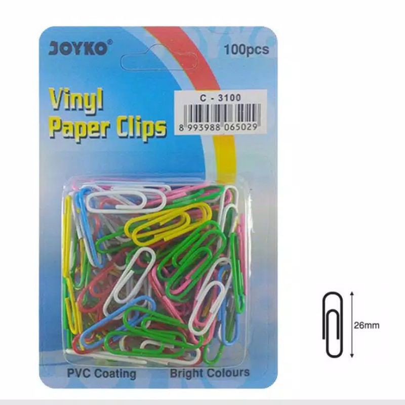 

Vinyl Vinil Paper Clips C - 3100 Joyko