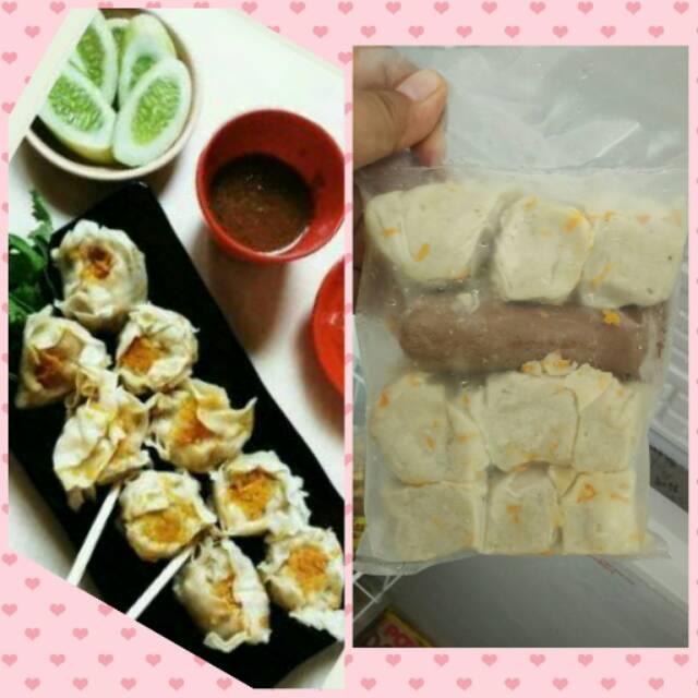 

Dimsum/ siomay ikan isi 9 plus sambel kacang