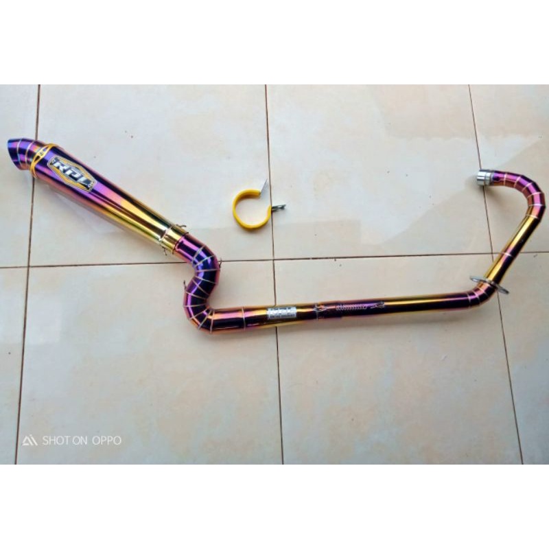 Knalpot  kanan kobra Rpl step standar vixion 150cc