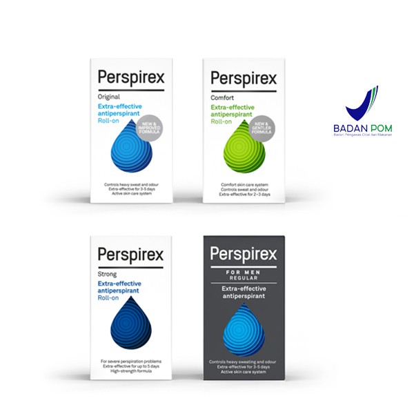 Perspirex Original + Comfort + Strong + Men - AntiPerspirant Roll On 20ml