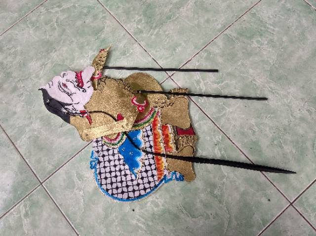 (BISA COD) KERAJINAN WAYANG KULIT SEMAR UKURAN BESAR 40x35 cm UNTUK DALANG DEWASA PAJANGAN DEKORASI