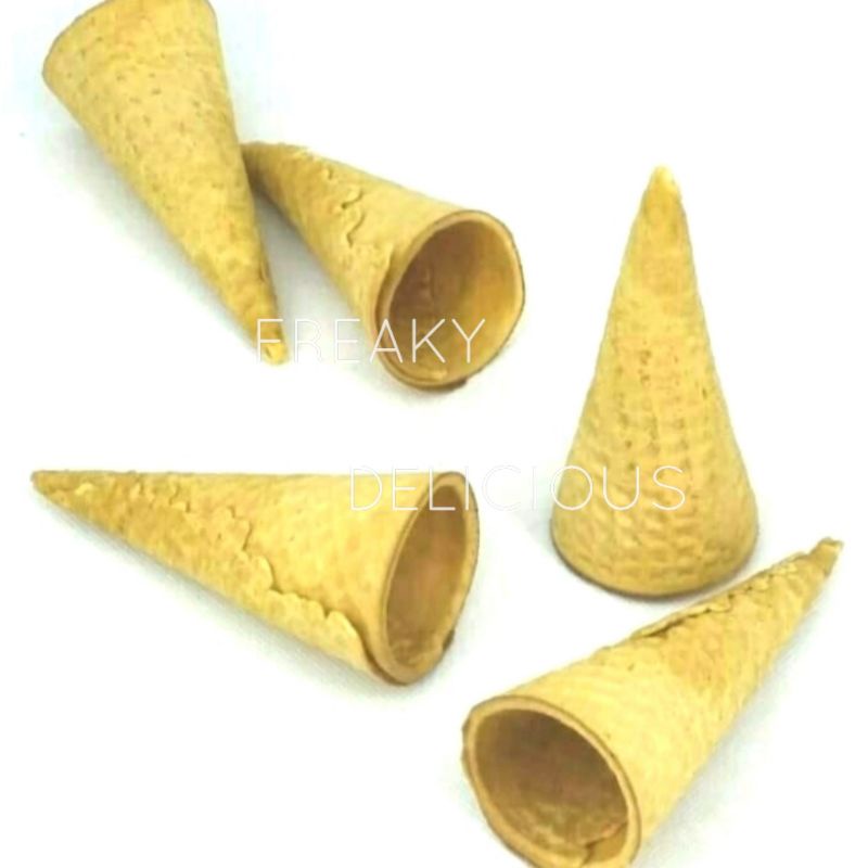 Cone Ice Cream Waffle Isi 10 - Cake Cup Corong Contong Wafer Es Krim