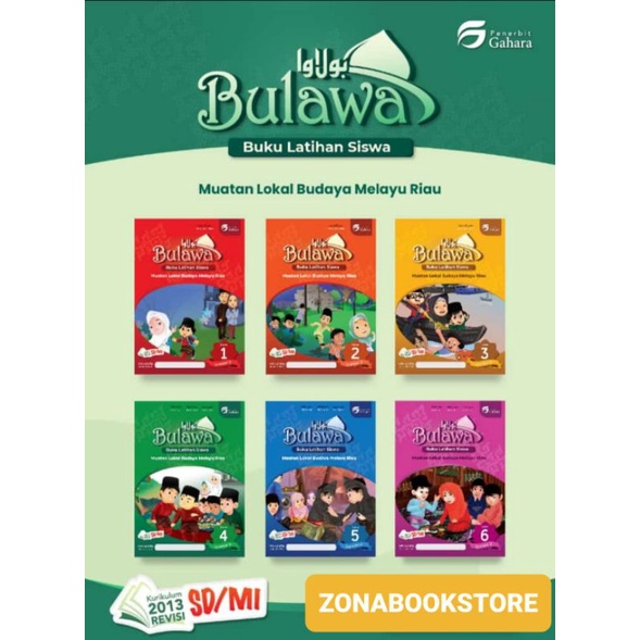 BUKU SISWA LKS BULAWA BUKU LATIHAN SISWA MUATAN LOKAL BUDAYA MELAYU RIAU BMR KELAS 1, 2 , 3 , 4 , 5 