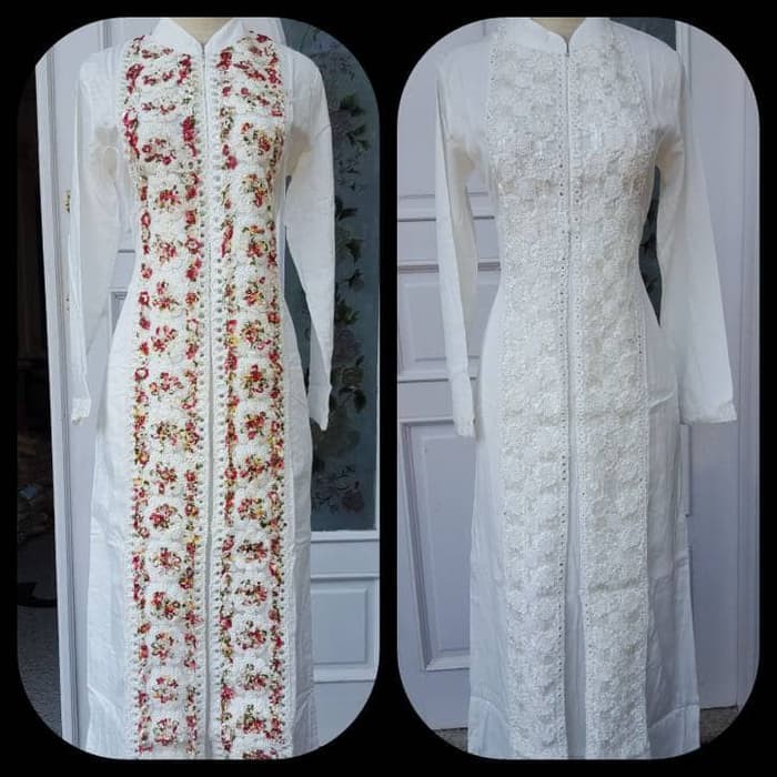 Gamis Putih gamis wanita putih - Putih, S Terbaru Murah