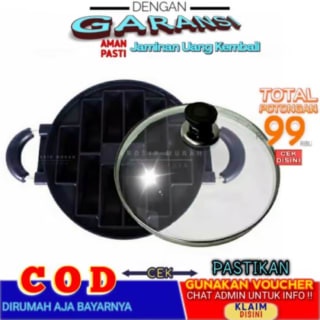 HAPPY CALL Cetakan Pukis 10 Lubang Teflon Anti Lengket