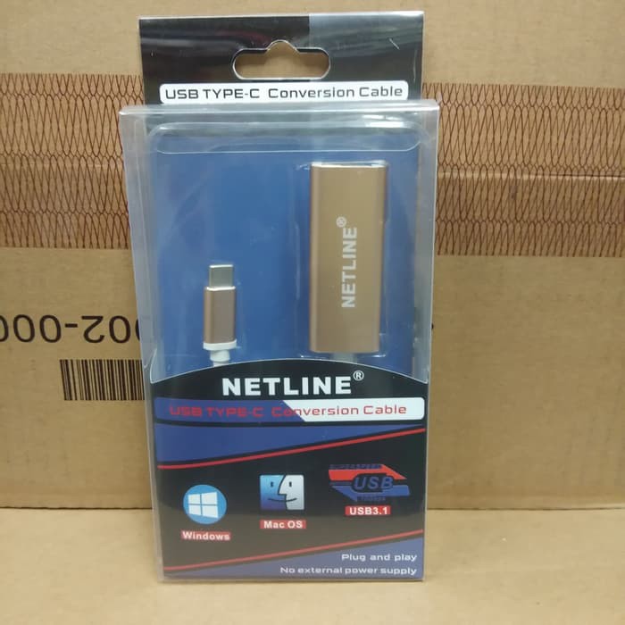 Netline Converter Type-C to Lan Gigabit Adapter