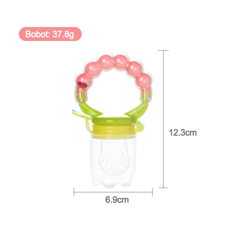 Dot buah bayi/Empeng Dot Buah Anak Bayi Fruit Feeder Rattle Teether Kompeng Pacifier Gigitan Bayi/Empeng bayi L30/38/39