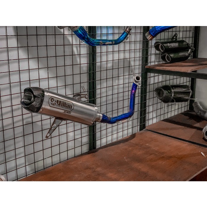 Knalpot villan tech1 full system yamaha xmax honda forza BARANG 100% ORIGINAL