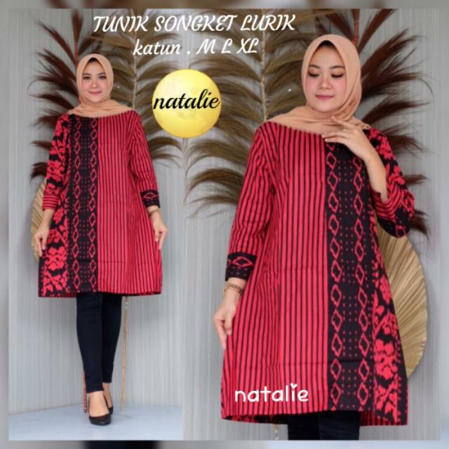 TUNIK SONGKET LURIK  / ATASAN WANITA BATIK