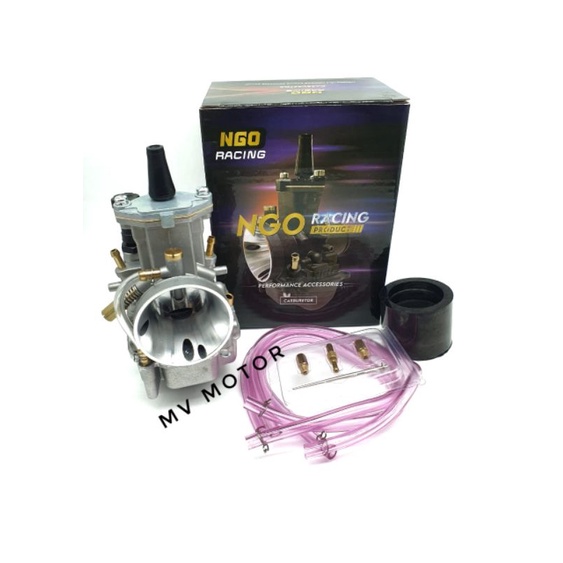 Karburator Karbu Pwk Ngo 24 26 28 30 32 34 Black Series Free PJMJ Jarum Skep Karet Intek-4