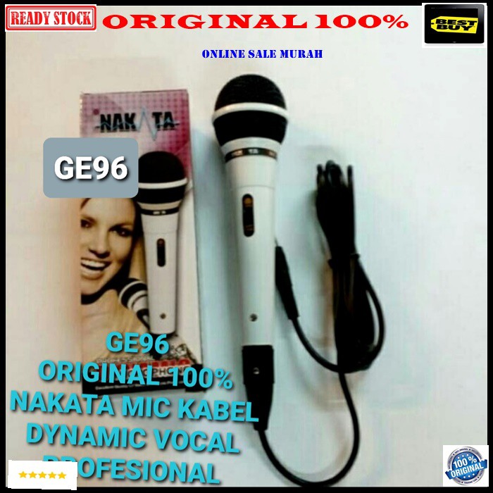 G96 Nakata Mic kabel Microphone cable mik karaoke mikrophone vocal audio sound system sistem pengeras suara pro profesional dynamic legendary musik music G96  BISA SEGALA JENIS AUDIO SOUND  Langsung nyala. Gk pake baterai  suara mantap, yg p