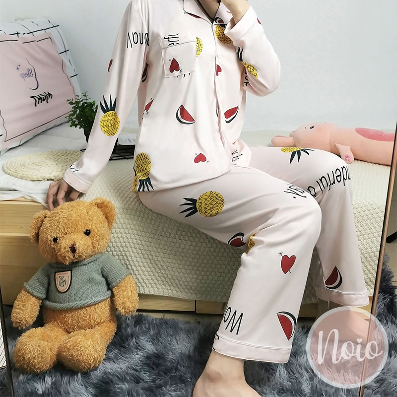 BAJU TIDUR WANITA BUAH KOREA NEW FRUIT FRESH PIYAMA WANITA DEWASA IMPORT ONE SET - LLP FRUT2-6