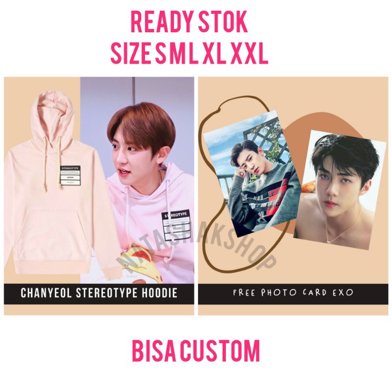 [BISA COD] EXO CHANYEOL PINK JACKET HOODIE/JACKET EXO KPOP CHANYEOL