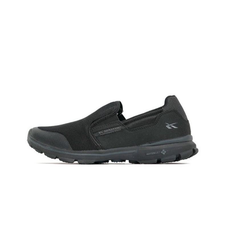 Sepatu Casual Slip On Spotec Havana Hitam Hitam