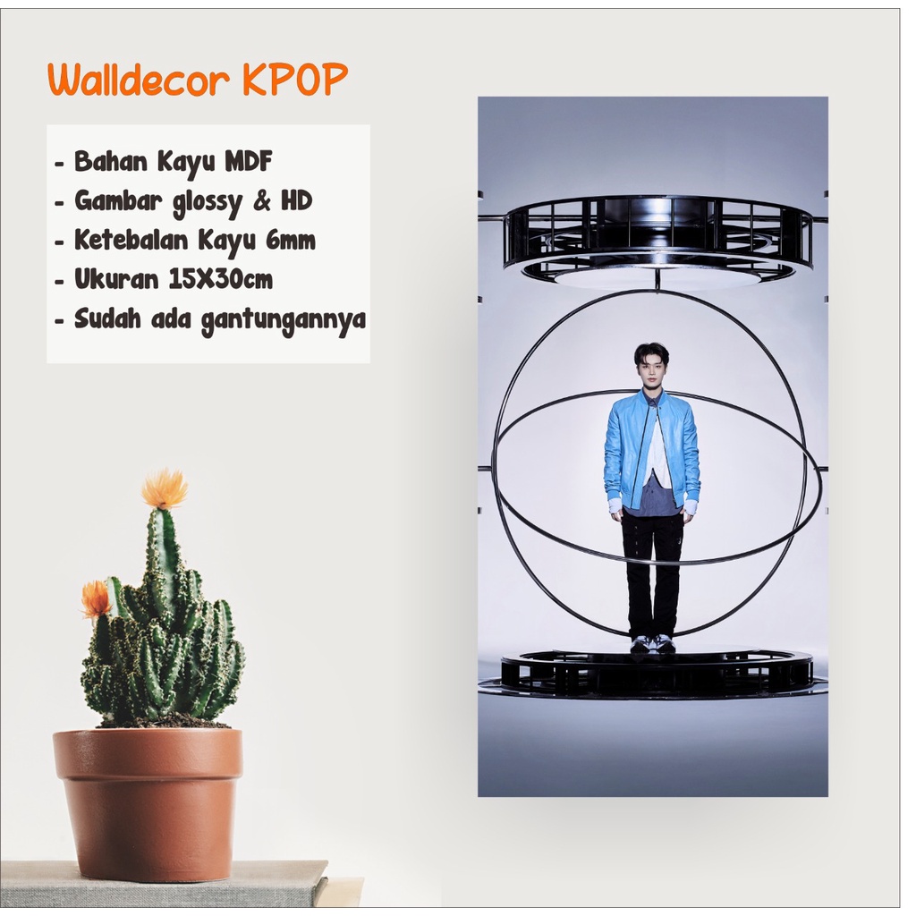 WALLDECOR NCT 2021 TAEIL UKURAN 15X30 CM WALL DECOR POSTER KAYU HIASAN DINDING KPOP