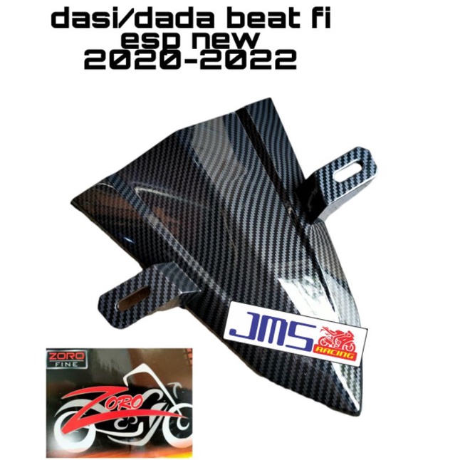 cover tutup carbon dasi plat nomor beat new beat deluxe beat street tahun 2020-2022 zoro