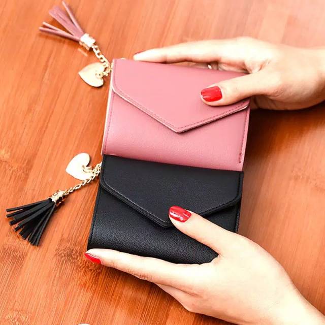 Bundara.id Do-1038 Korean style Dompet love dompet lipat cantik import