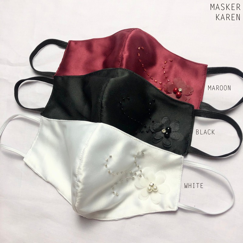 MASKER KAREN / MASKER KONDANGAN / MASKER PESTA / MASKER KAIN / MASKER MANIK