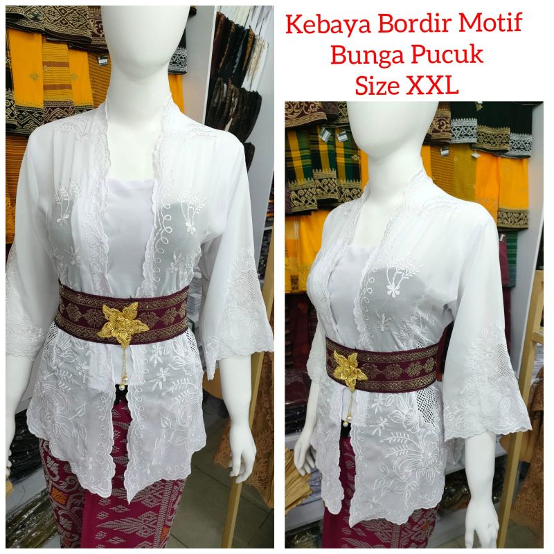 [L, XL, XXL, XXXL] Kebaya bordir/ kebaya bordir lonceng cleopatra/ kebaya jumbo