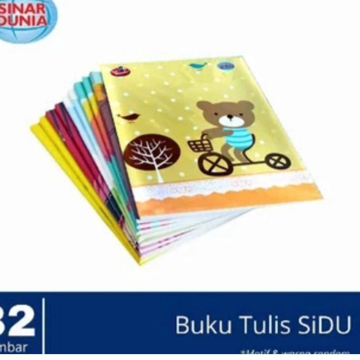 

Big Sale.. 1 pack buku tulis SIDU 32 lembar (10 buku) Produk SIDU